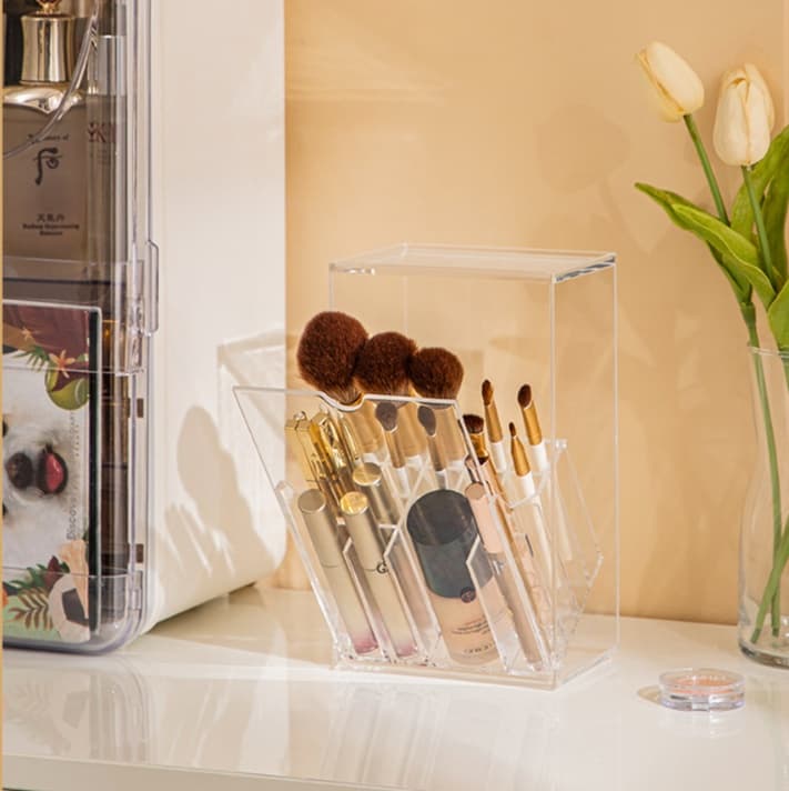 メイクボックス メイクブラシ専用 クリア収納スタンド