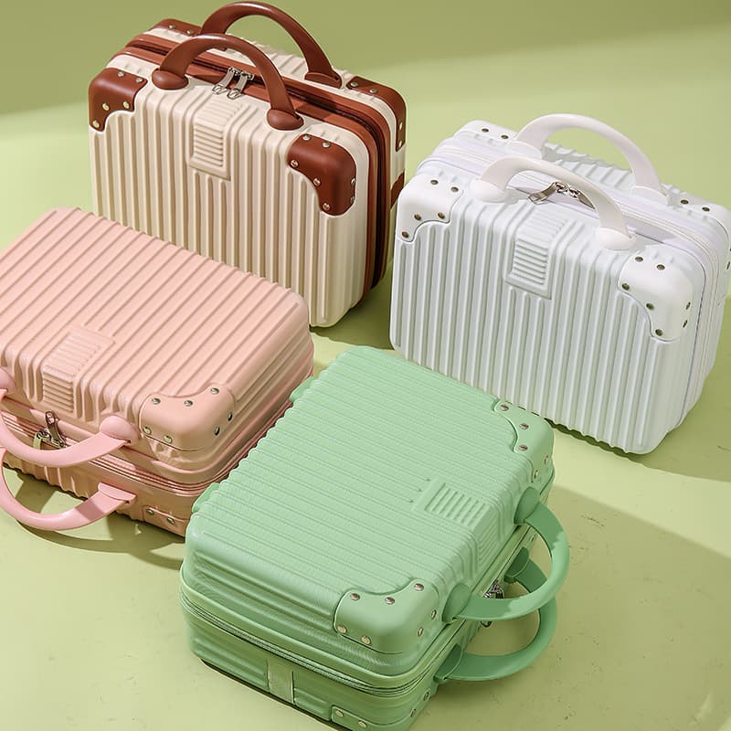 スーツケース型メイクボックス 持ち運び便利な収納ケース