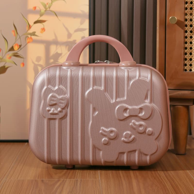 メイクボックス うさぎ模様のメイクポーチ かわいい収納ケース