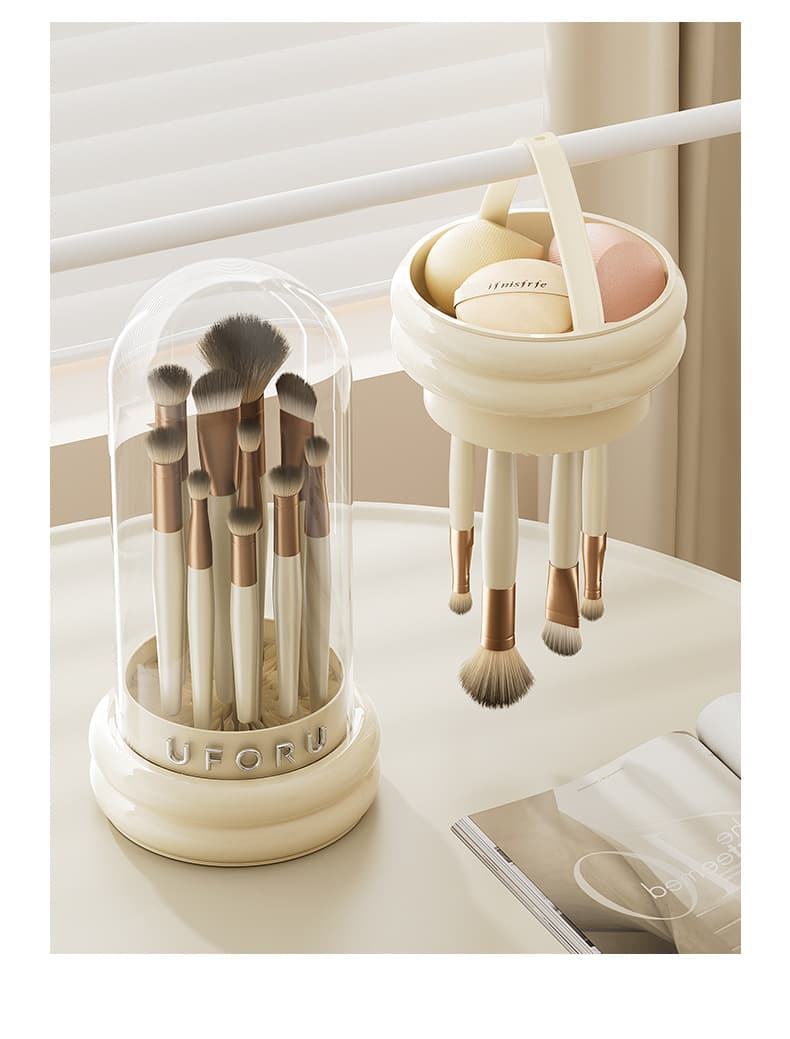 メイクボックス メイクブラシ専用収納ドーム型ケース