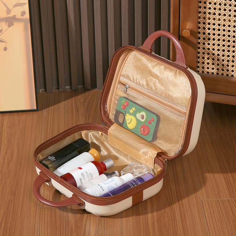 メイクボックス うさぎ模様のメイクポーチ かわいい収納ケース