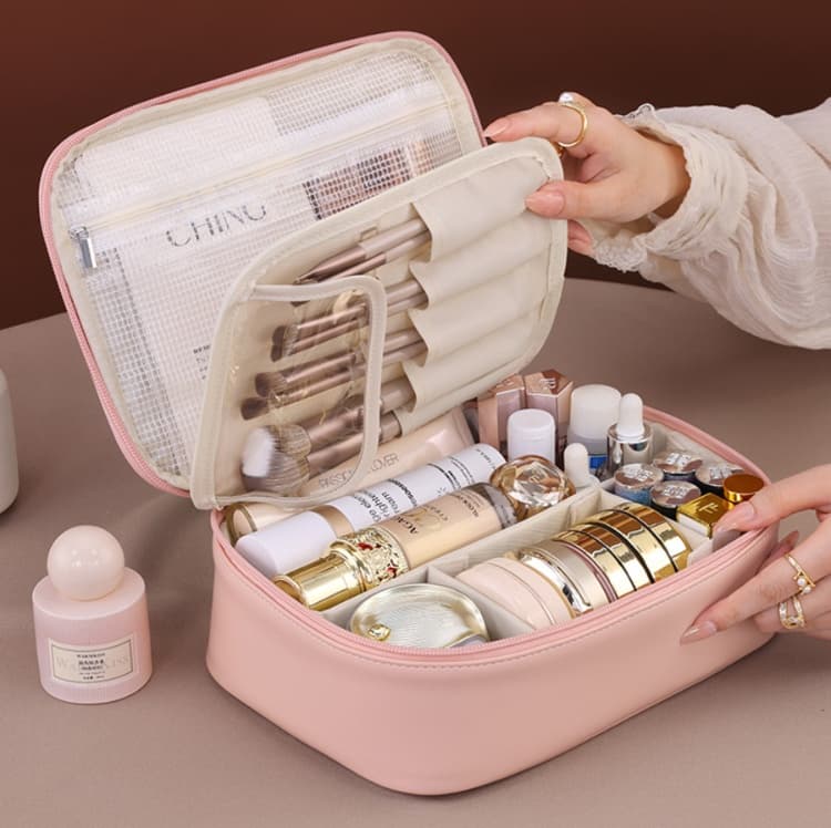 上品シンプル収納メイクボックス