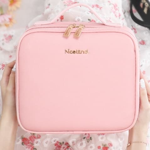 メイクボックス 上品シンプル コスメバニティケース