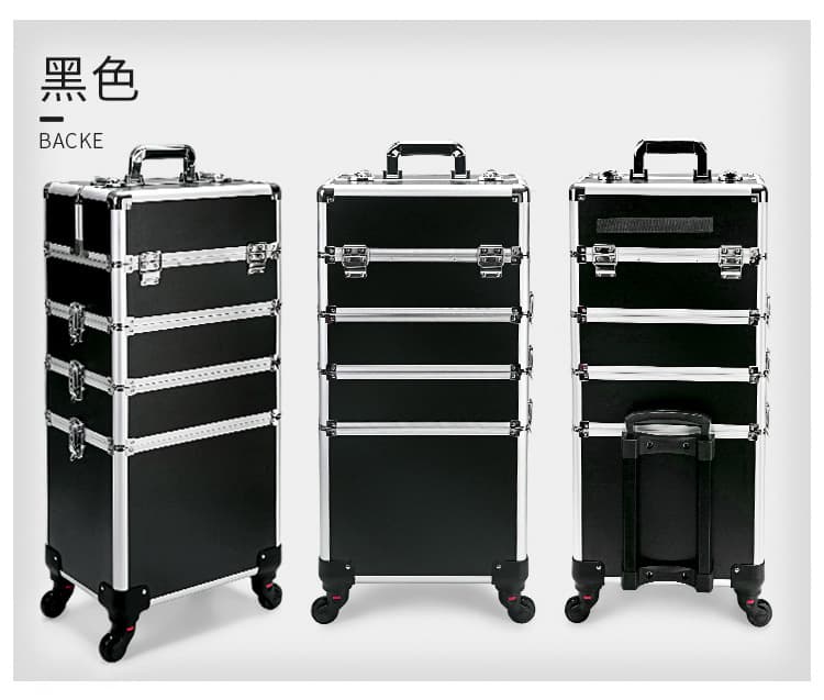プロ仕様 多機能メイクボックス キャスター付き