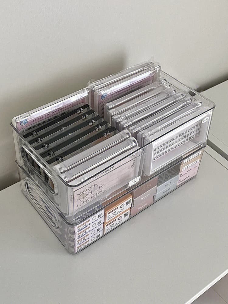メイクボックス クリスタル コスメ 収納ケース