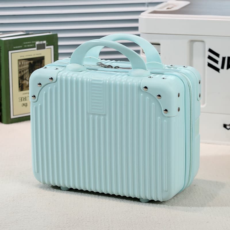 レトロ風 ミニスーツケース型メイクボックス