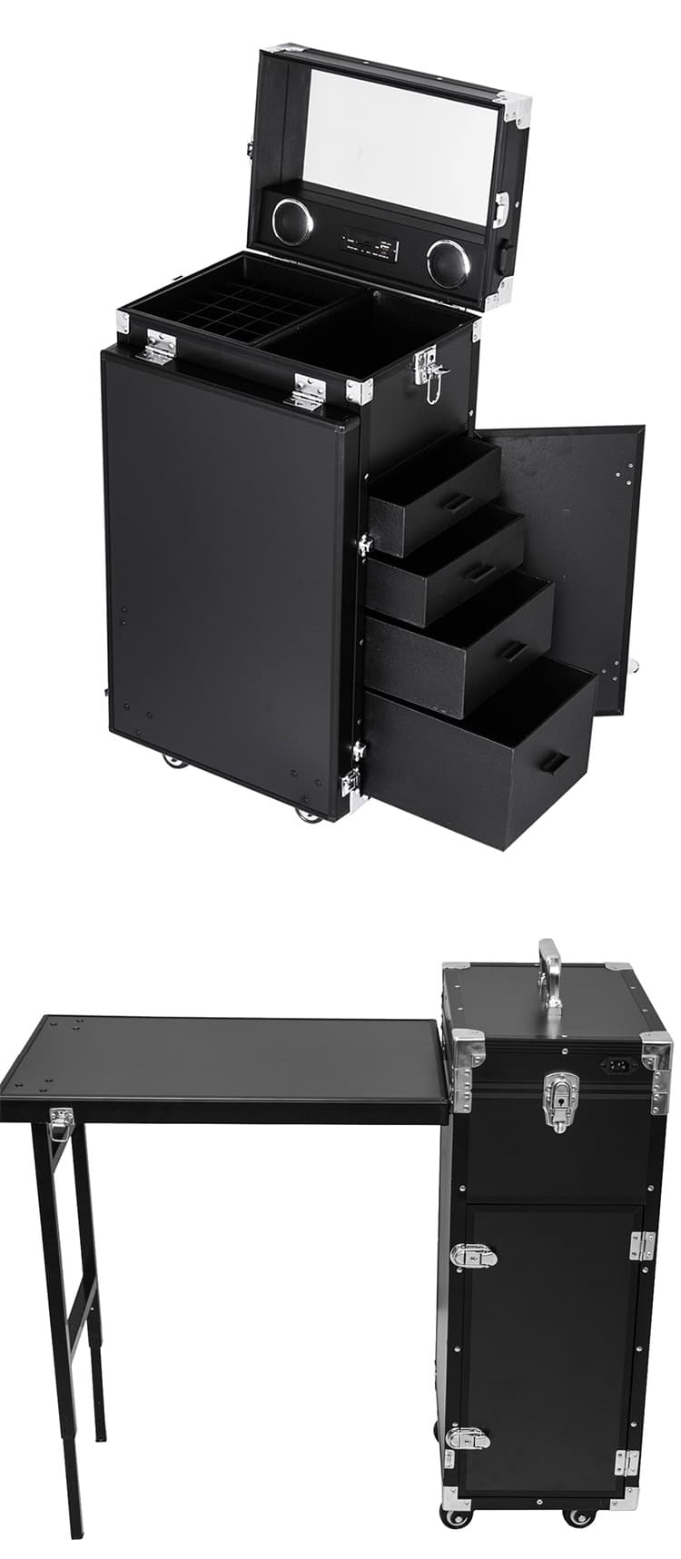 メイクボックス プロ仕様収納型メイクステーションボックス