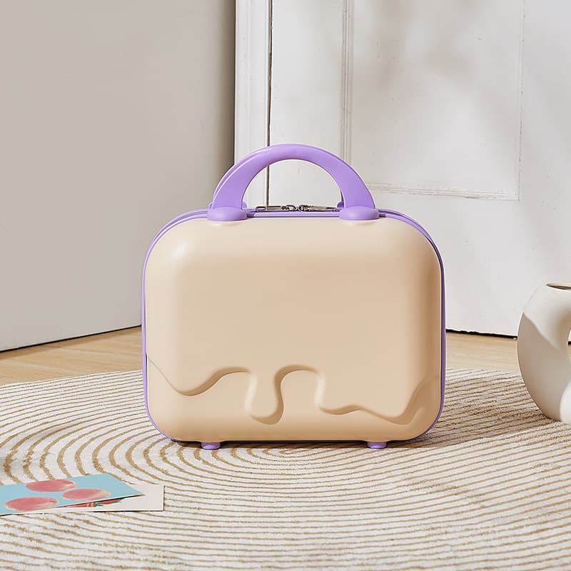 波模様付きメイクボックス コスメポーチ