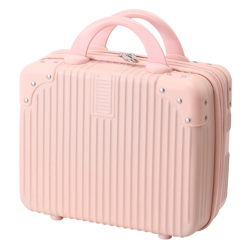 レトロ風 ミニスーツケース型メイクボックス